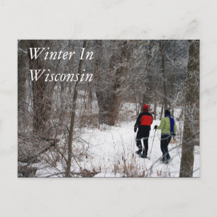 Winter in Wisconsin Postkarte