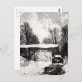 Winter in Woodstock Postkarte (Vorne/Hinten)