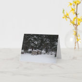 Winter in Woodway Karte (Gelbe Blume)