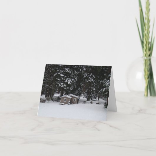 Winter in Woodway Karte (Vorderseite)
