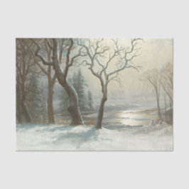 Winter in Yosemite von Albert Bierstadt Seidenpapier