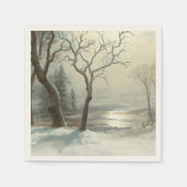Winter in Yosemite von Albert Bierstadt Serviette (Vorderseite)