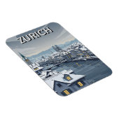 Winter in Zurich Switzerland Travel Magnet (Rechte Seite)
