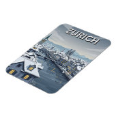 Winter in Zurich Switzerland Travel Magnet (Linke Seite)