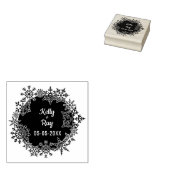 Winter Inspired Design for Wedding with Snowflakes Gummistempel (Stempel)