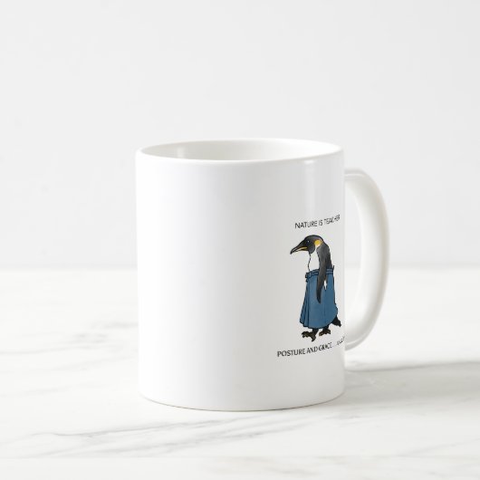 Winter Intensiver Pinguinbecher Kaffeetasse (VorderseiteRechts)
