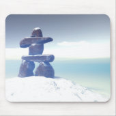 Winter inukshuk Mousepad (Vorne)