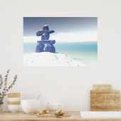 Winter Inukshuk Print Poster (Küche)