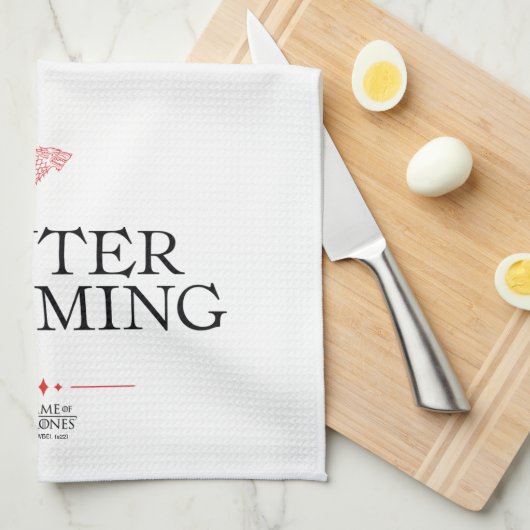 Winter Is Coming Geschirrtuch (Viertel Falte)