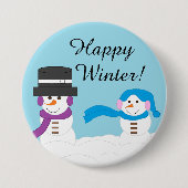 Winter is Quite Snowy: Light Blue Button (Vorderseite)