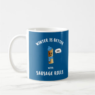 WINTER IST BESSER mit WÜRSTCHENROLLEN Cute Sausag Kaffeetasse