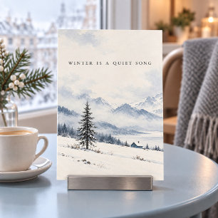 Winter ist ein ruhiges Lied Kunstprint Poster