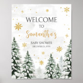 Winter ist es kalt draußen Willkommen Poster (Vorne)