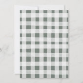 Winter ist es kalte Outside Forest Snow Baby Dusch Einladung (Rückseite)