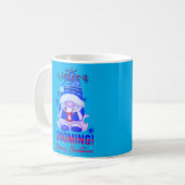 WINTER IST GNOMING lustige Weihnachtsgnome Kaffeetasse (Vorderseite Links)