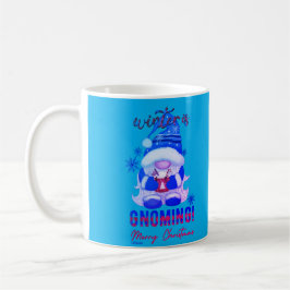 WINTER IST GNOMING lustige Weihnachtsgnome Kaffeetasse