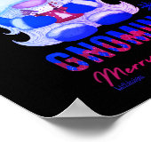 WINTER IST GNOMING lustige Weihnachtsgnome Poster (Ecke)