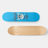 WINTER IST GNOMING lustige Weihnachtsgnome Skateboard (Horizontal)