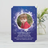 Winter ist hier Foto-Einladung Einladung (Stehend Vorderseite)