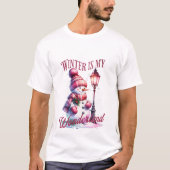 Winter ist mein Wunderland - Winter T-Shirt (Vorderseite)