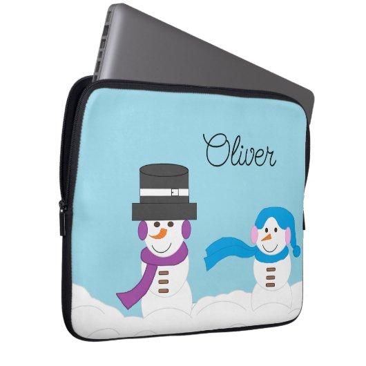 Winter ist Schnee Laptopschutzhülle (Vorne Rechts)