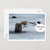 Winter ist zum Kotzen Postkarte (Vorne/Hinten)