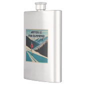 Winter ist zum Laufen Flachmann (Links)