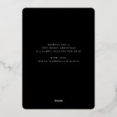 Winter Joy 2 Foto Folien Feiertagskarte (Rückseite)