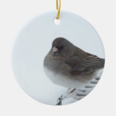 Winter Junco Keramik Ornament (Vorne)