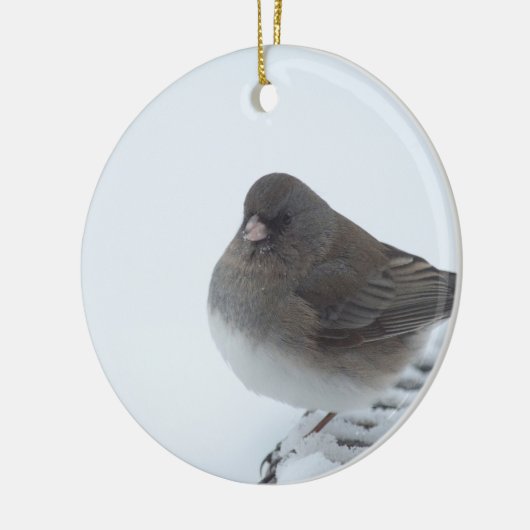 Winter Junco Keramik Ornament (Links)