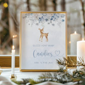 Winter Junge oh Hirsche Raten Sie, wie viele Bonbo Poster