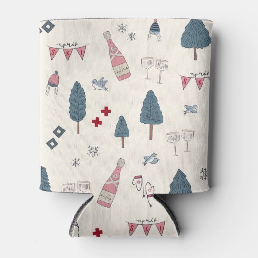 Winter Junggeselinnen-Abschied Gefallen Apres Ski Dosenkühler (Vorderseite)