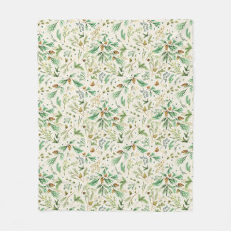 Winter Juniper Pine Blanket Fleecedecke