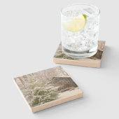 Winter-Kabine Steinuntersetzer (Seitenansicht)