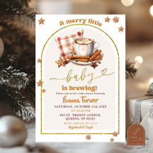 Winter Kaffee Merry Kleine Babydusche