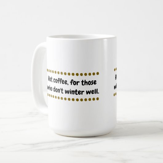 Winter Kaffeetasse (Vorderseite Links)