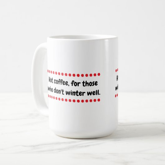 Winter Kaffeetasse (Vorderseite Links)