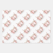 Winter-Kakao-Urlaubspapier mit Namen Geschenkpapier Set (Vorderseite 2)