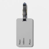 Winter Kardinal Custom Gepäckanhänger (Rückseite vertikal)