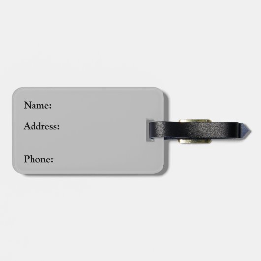 Winter Kardinal Custom Gepäckanhänger (Rückseite horizontal)