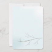 Winter-Kardinal-Editierbare Einladungskarte Einladung (Rückseite)