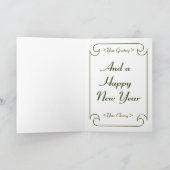 Winter-Kardinal Feiertagskarte (Innenseite)