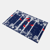 Winter-Kardinal Fußmatte (Schrägansicht)