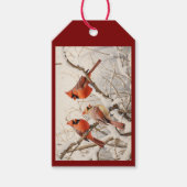 Winter-Kardinal Geschenkanhänger (Vorderseite)