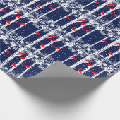Winter-Kardinal Geschenkpapier (Ecke)