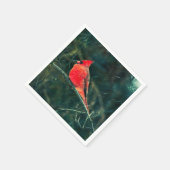 Winter-Kardinal im Schneesturm - Verbessert Serviette (Ecke)