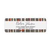 Winter-Kardinal in Birkenbäumen (Vorne)