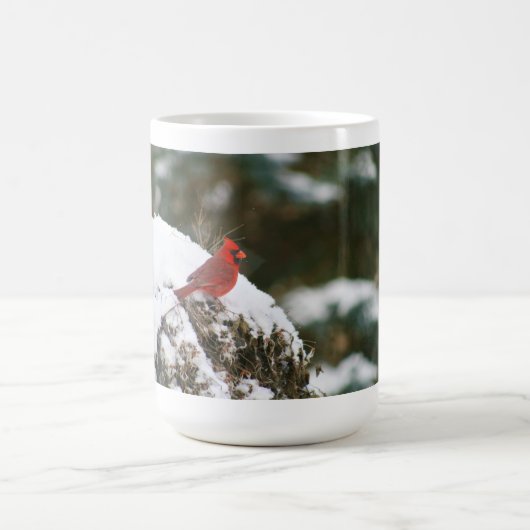 Winter Kardinal Kaffee Tasse (Mittel)