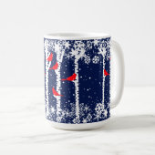 Winter-Kardinal Kaffeetasse (VorderseiteRechts)