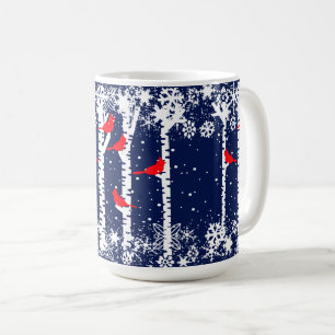 Winter-Kardinal Kaffeetasse